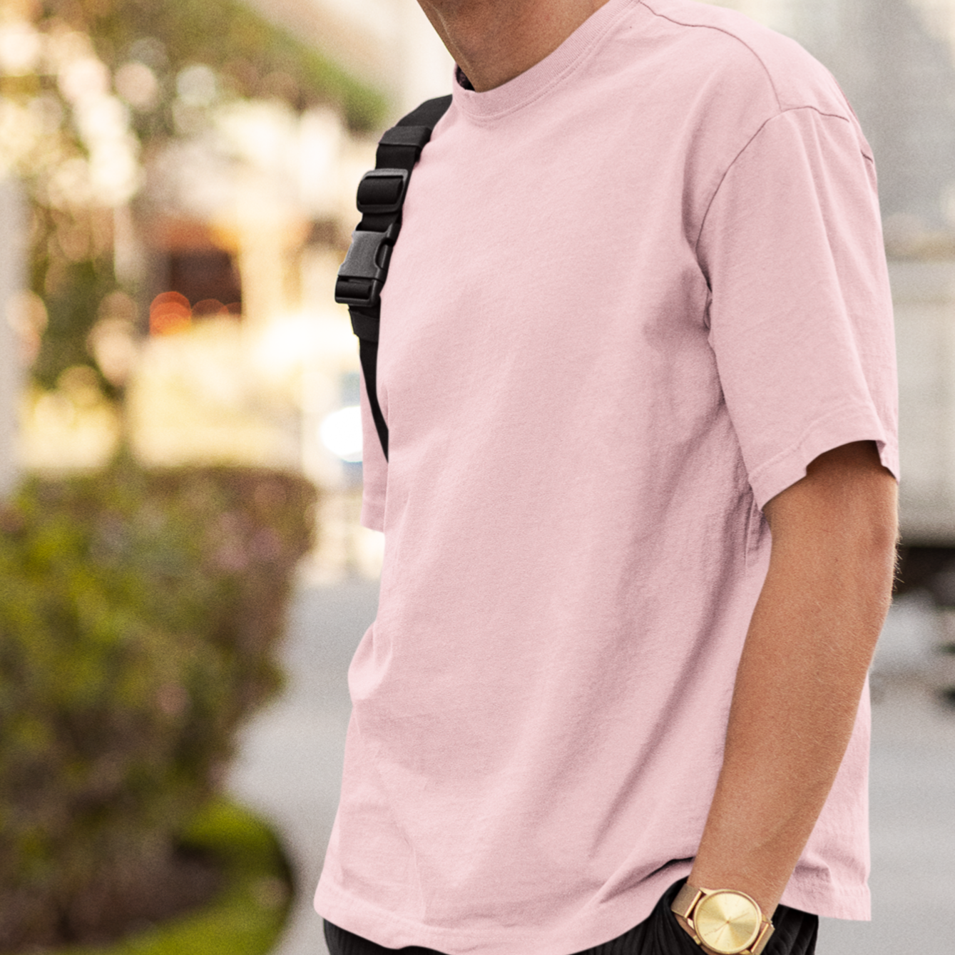 Unisex Pink Oversized T-shirt