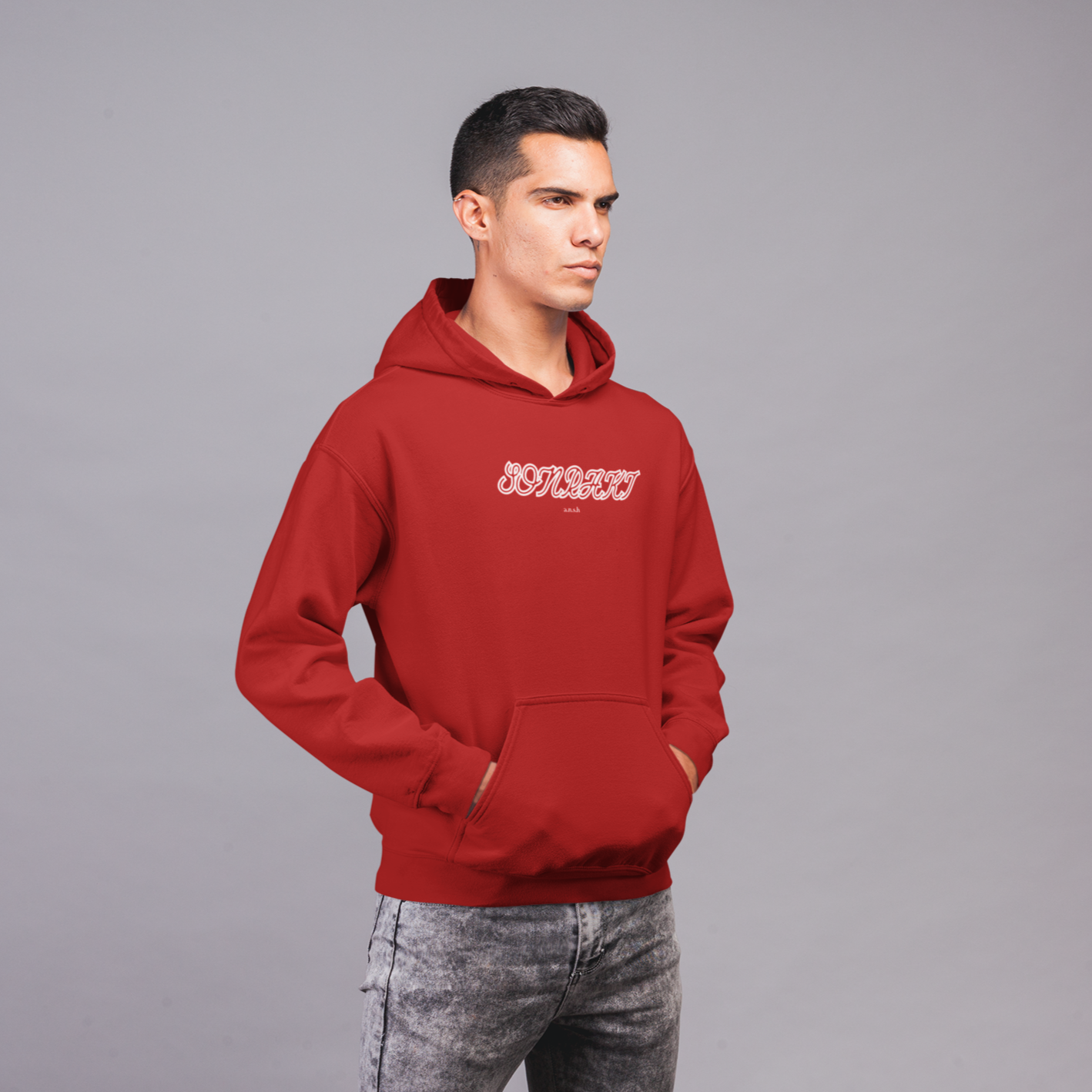 Men's Strive Printed Regular Fit Hoodie