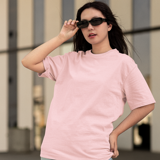 Unisex Pink Oversized T-shirt