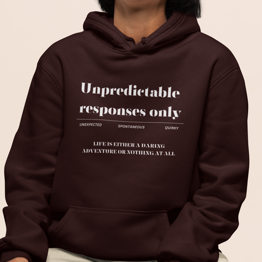 Women's Unpredictable Responses Regular Fit Hoodie