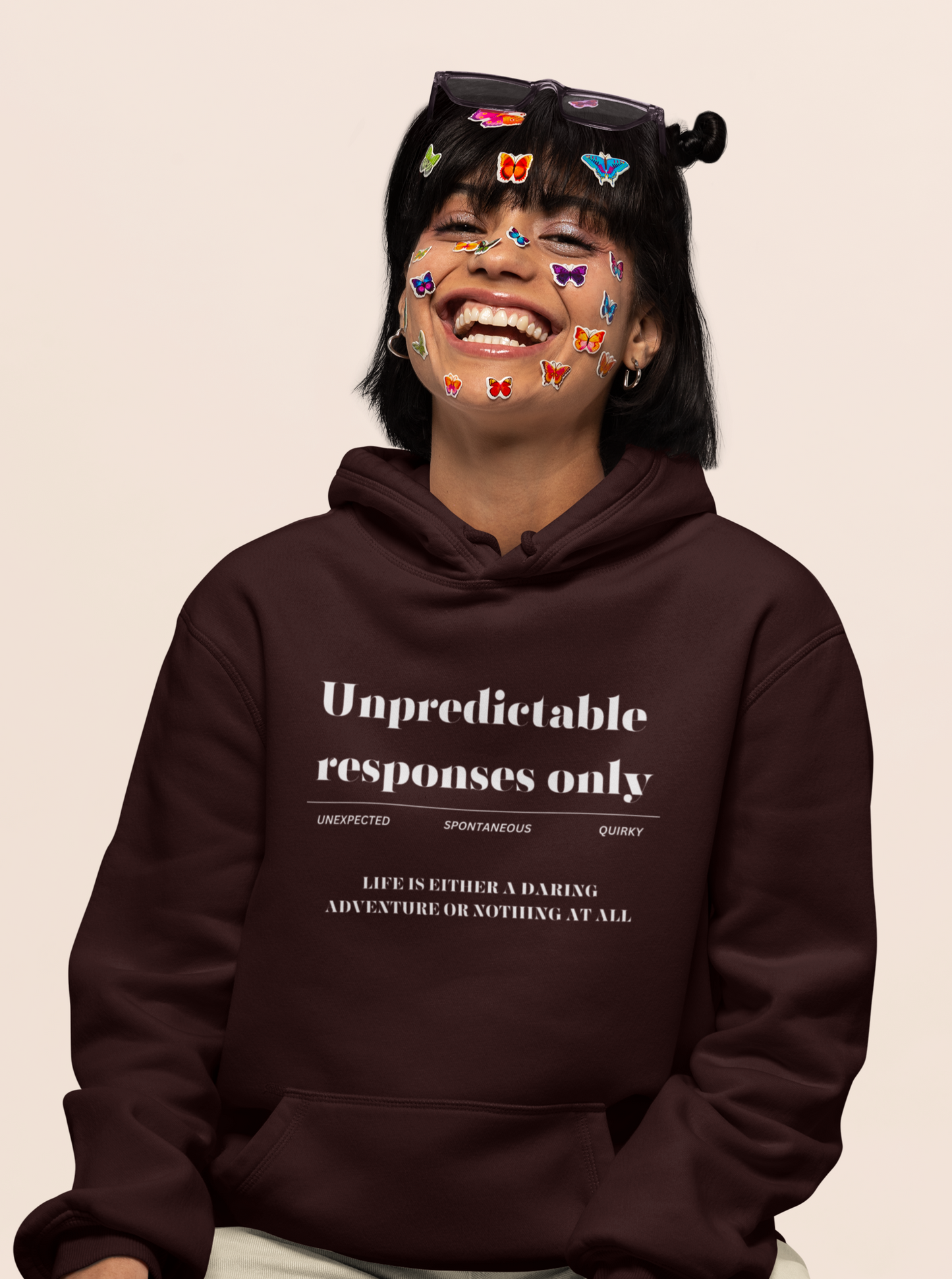 Women's Unpredictable Responses Regular Fit Hoodie