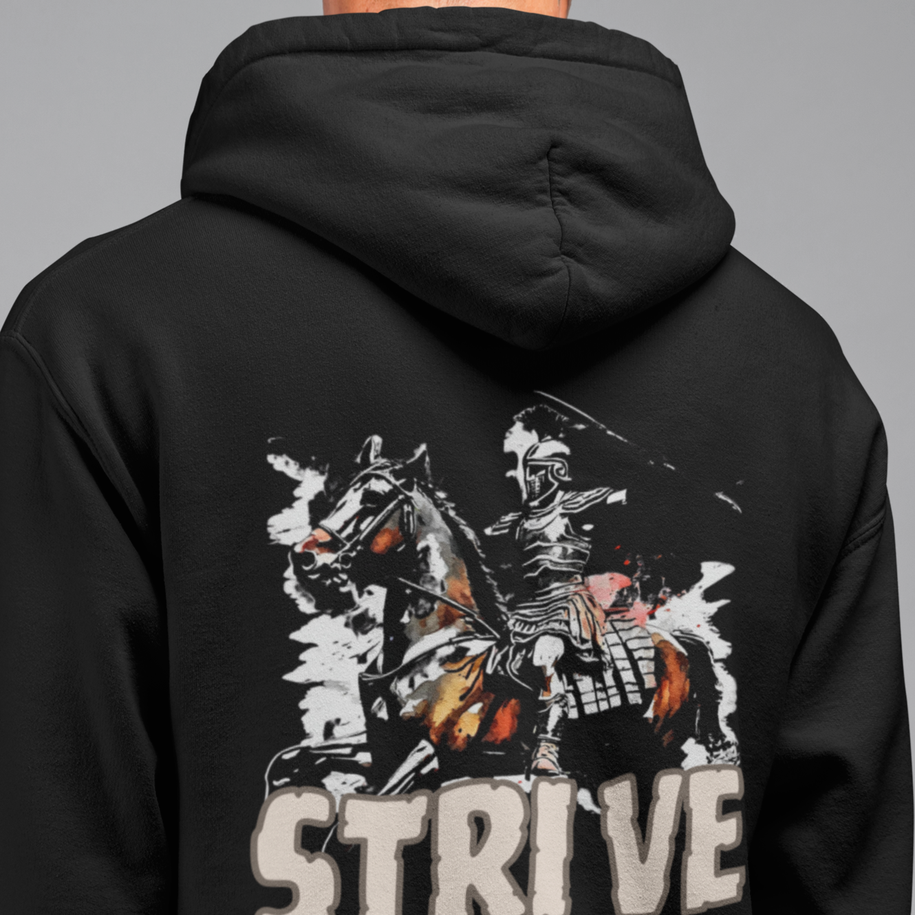 Men's Strive Printed Regular Fit Hoodie