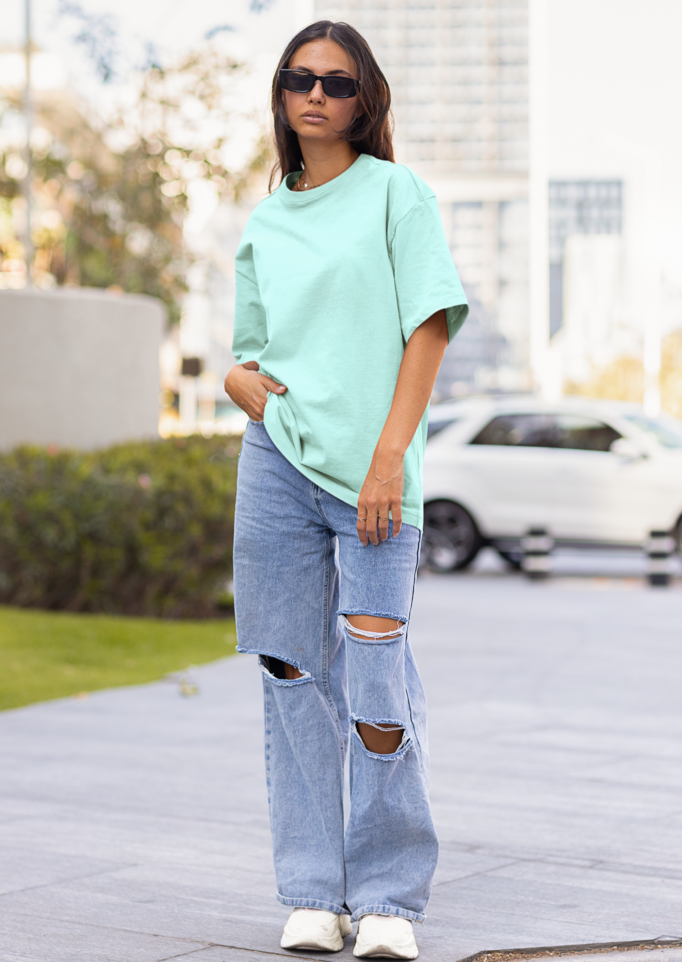 Unisex Mint Oversized T-shirt