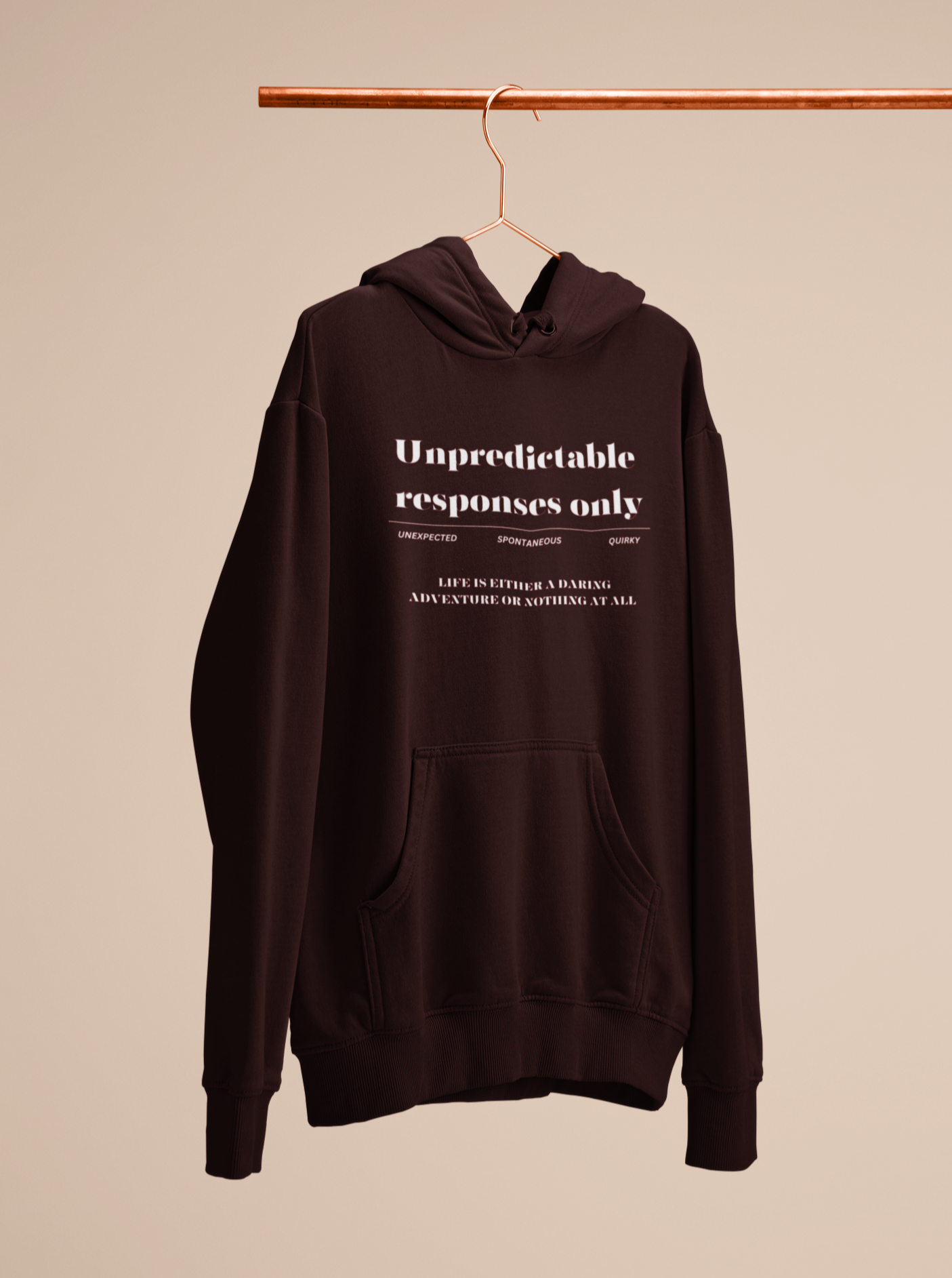 Women's Unpredictable Responses Regular Fit Hoodie