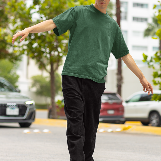 Unisex Bottle Green Oversized T-shirt