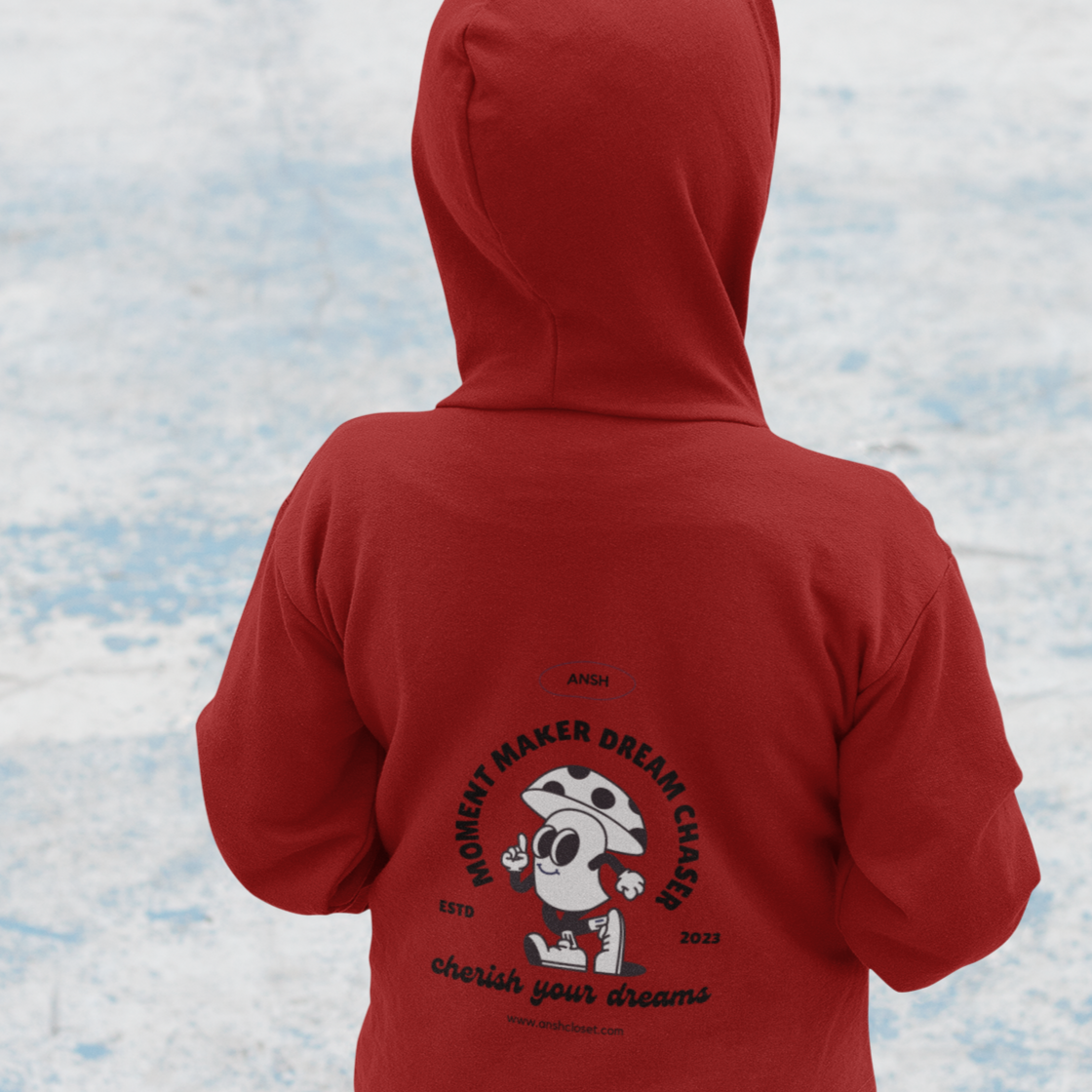 Kid's Unisex Printed Hooded Sweatshirt