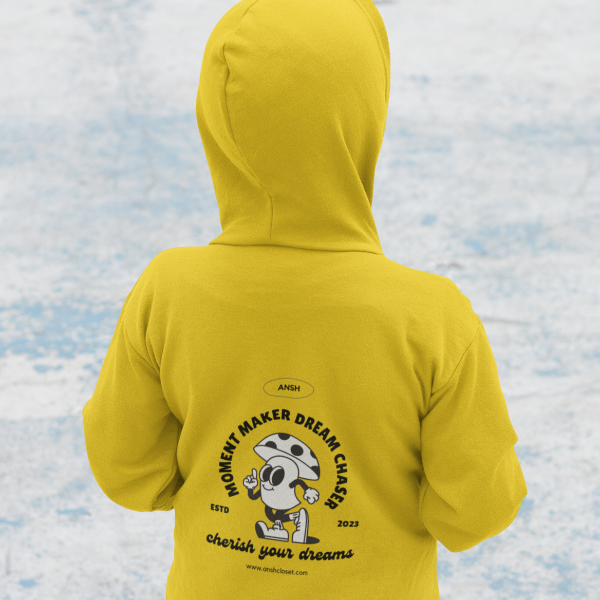 Kid's Unisex Printed Hooded Sweatshirt