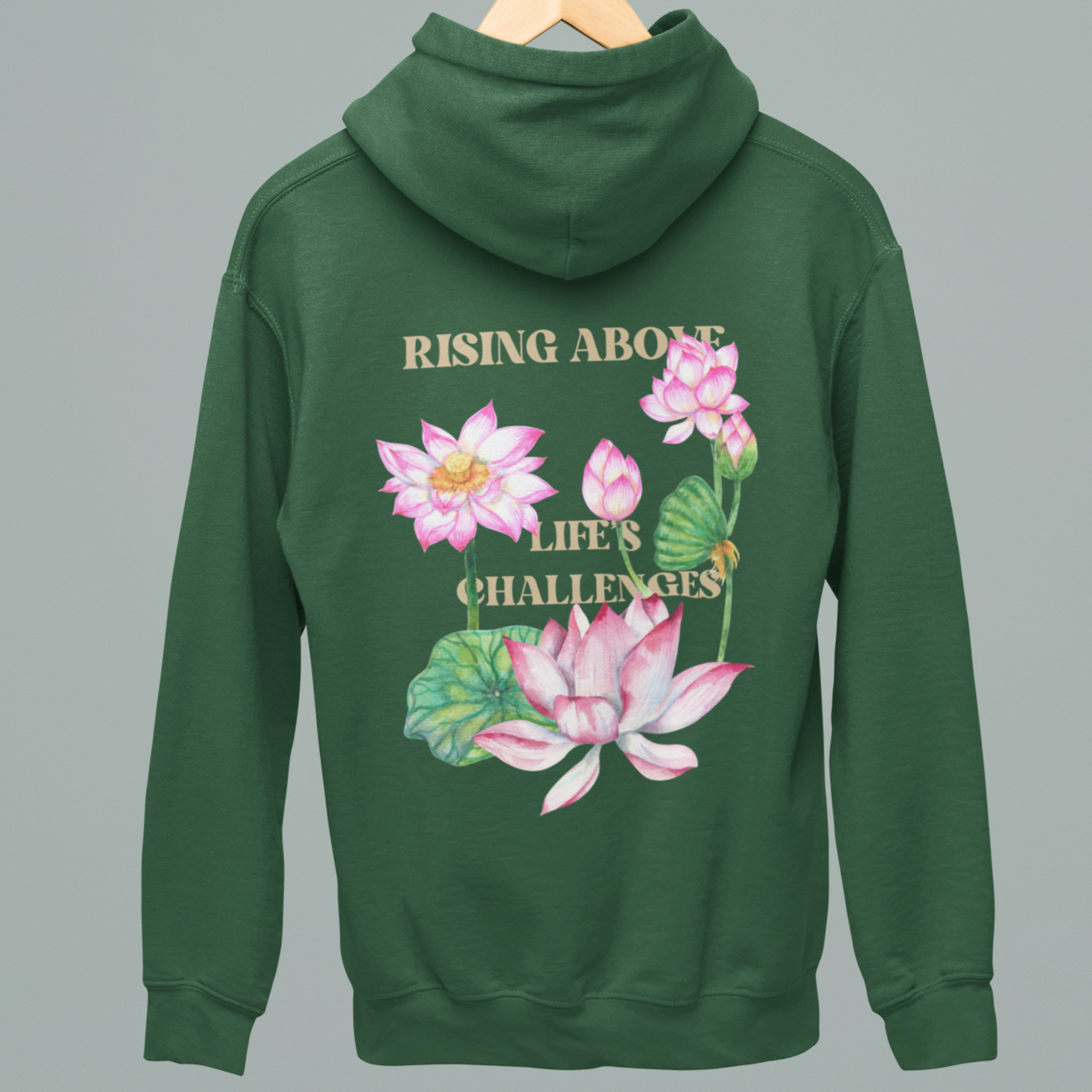 Women's Green Regular Fit Hoodie