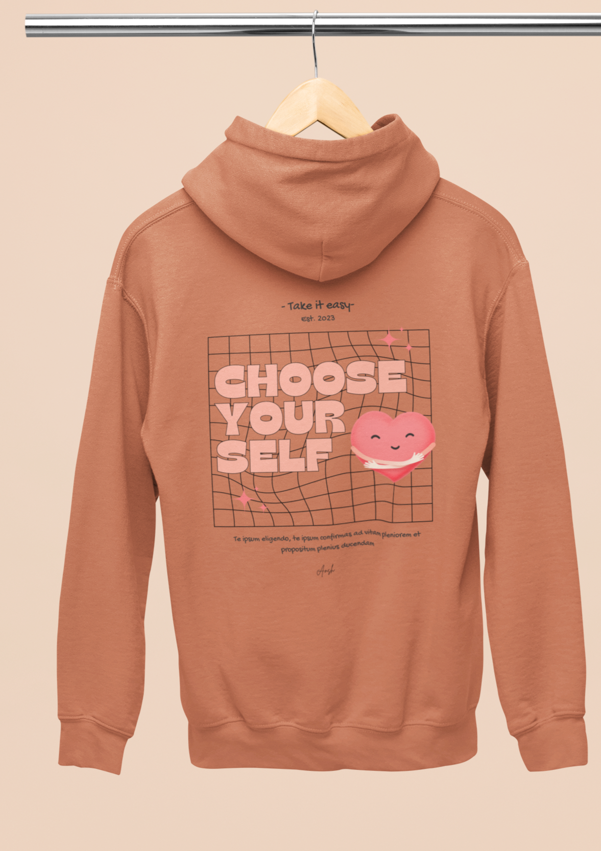 Women's Choose yourself Regular Fit Hoodie