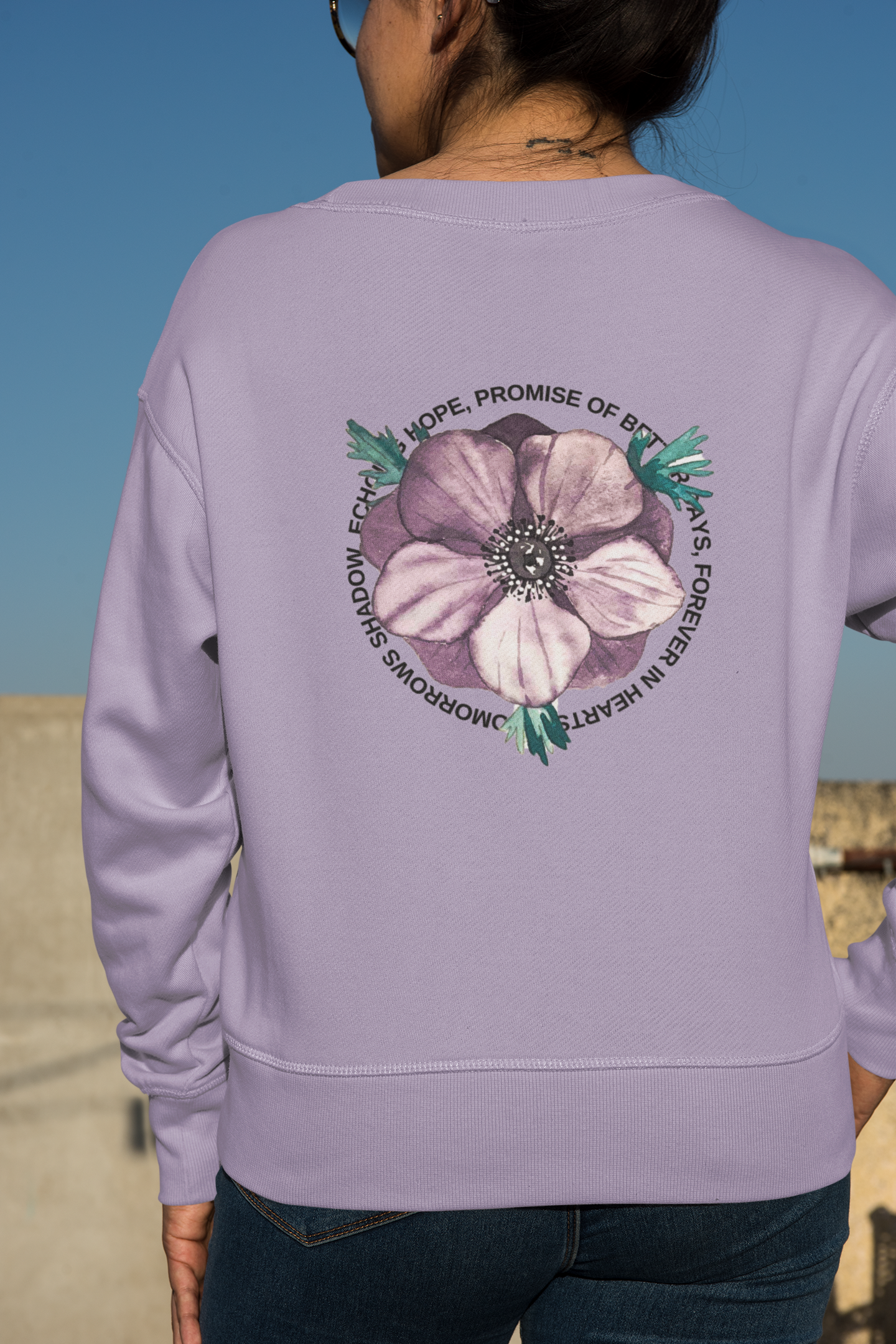 Women's Lavender Regular Fit Sweatshirt