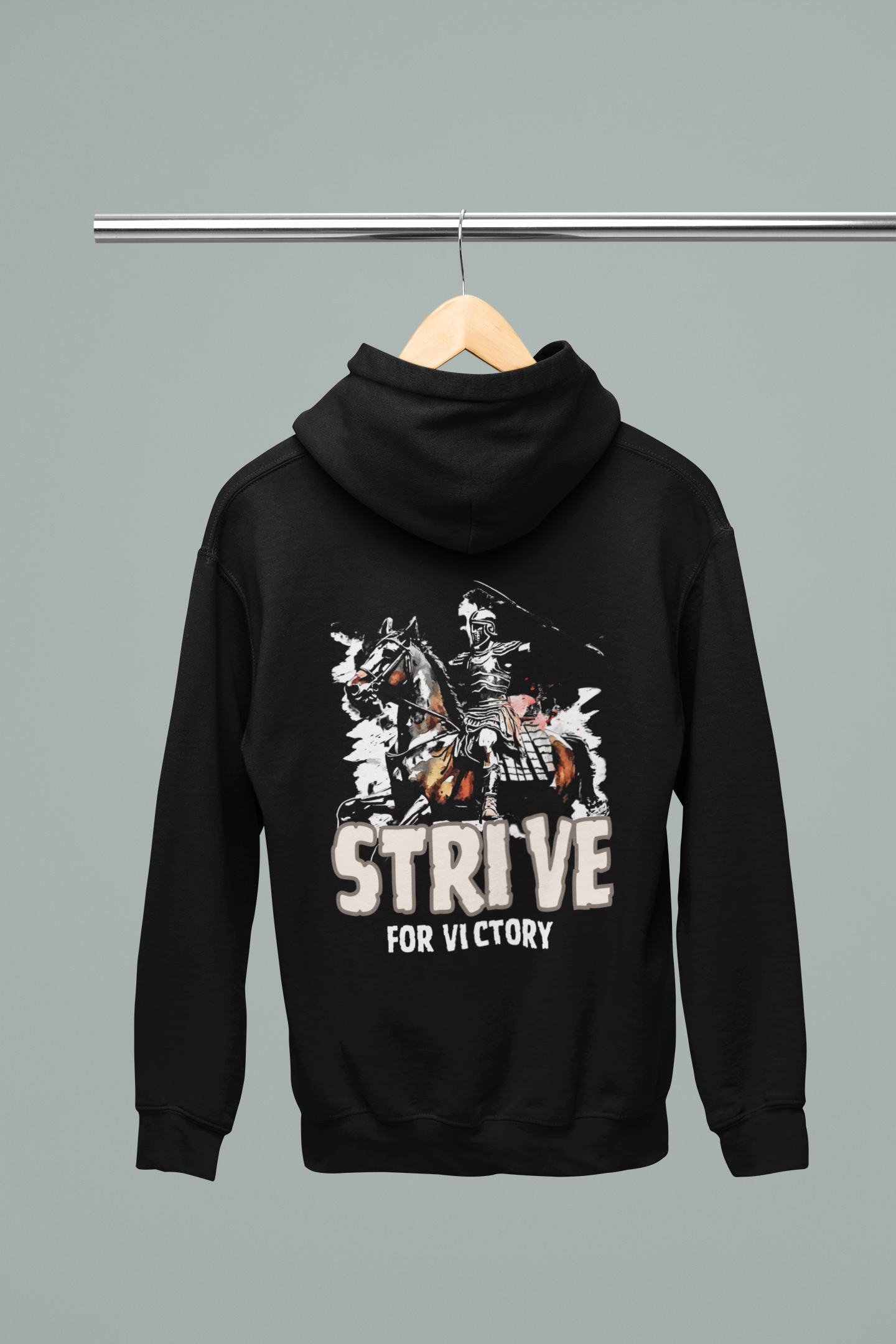 Men's Strive Printed Regular Fit Hoodie