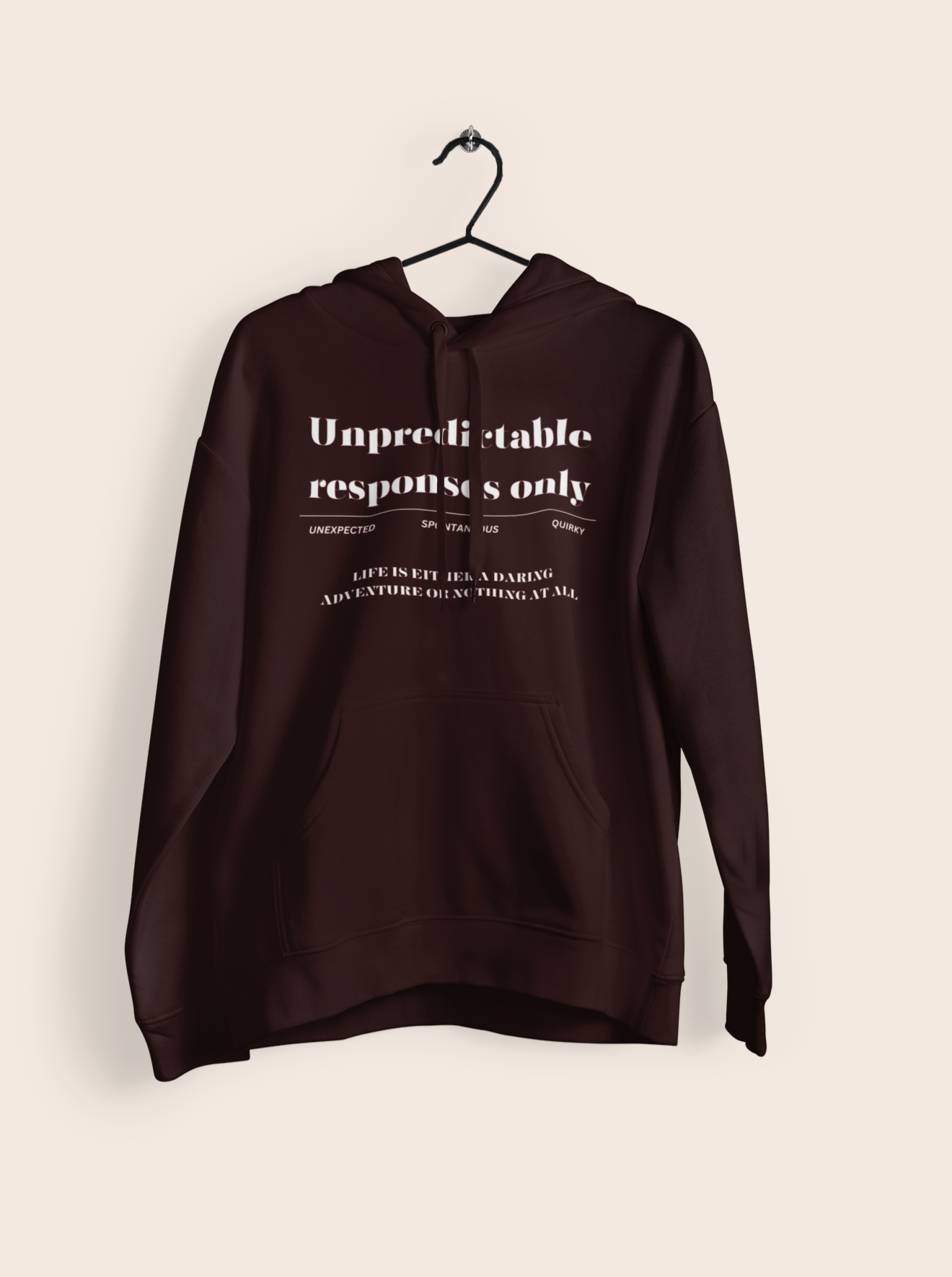 Women's Unpredictable Responses Regular Fit Hoodie