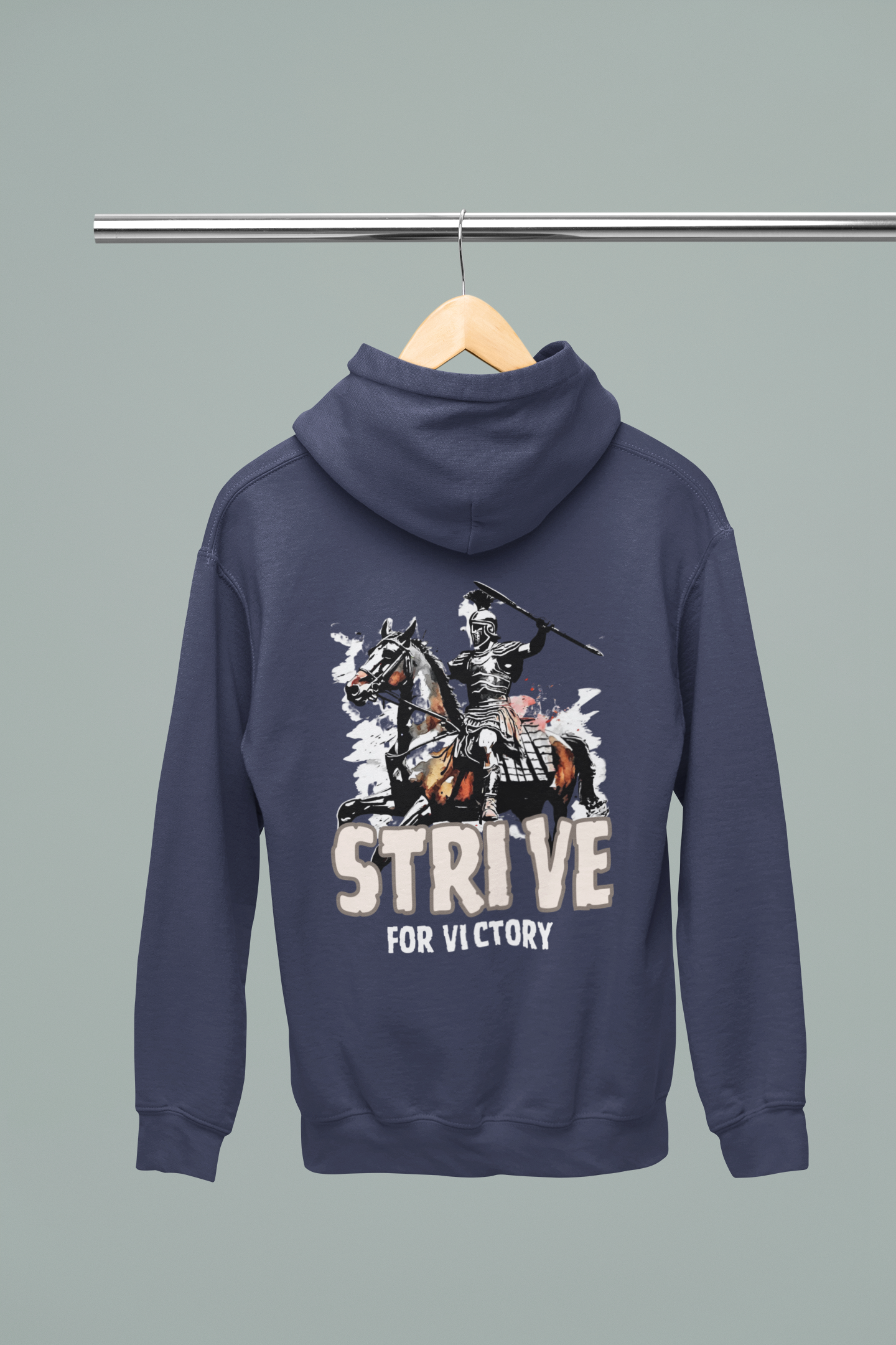 Men's Strive Printed Regular Fit Hoodie