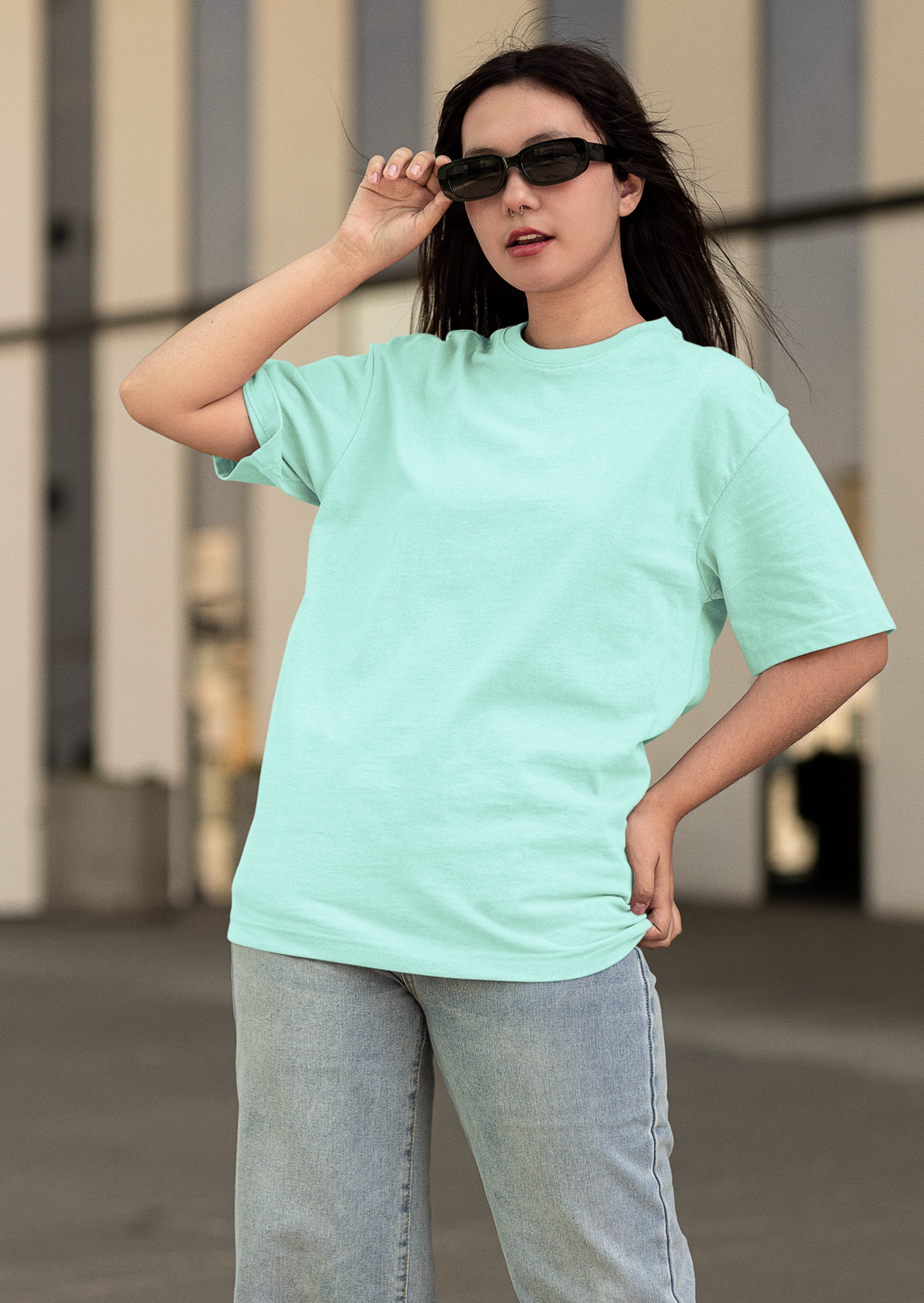 Unisex Mint Oversized T-shirt