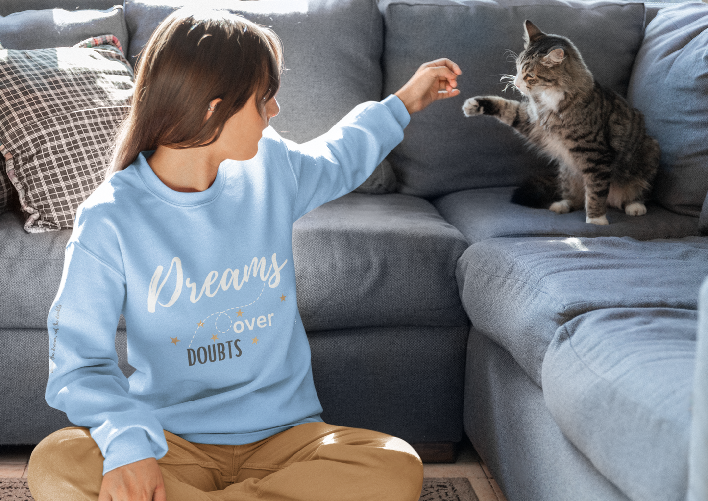 Women's Angel Blue Regular Fit Sweatshirt