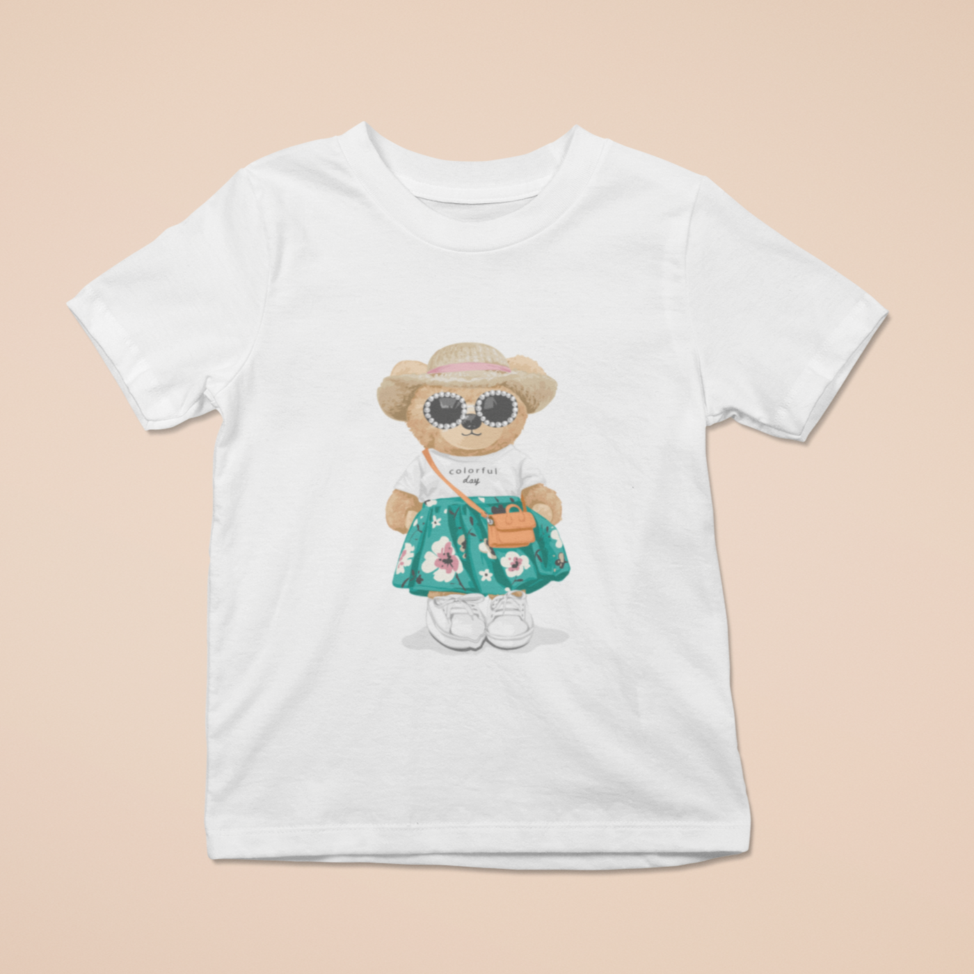 Girl's Sunshine Teddy Printed T-shirt