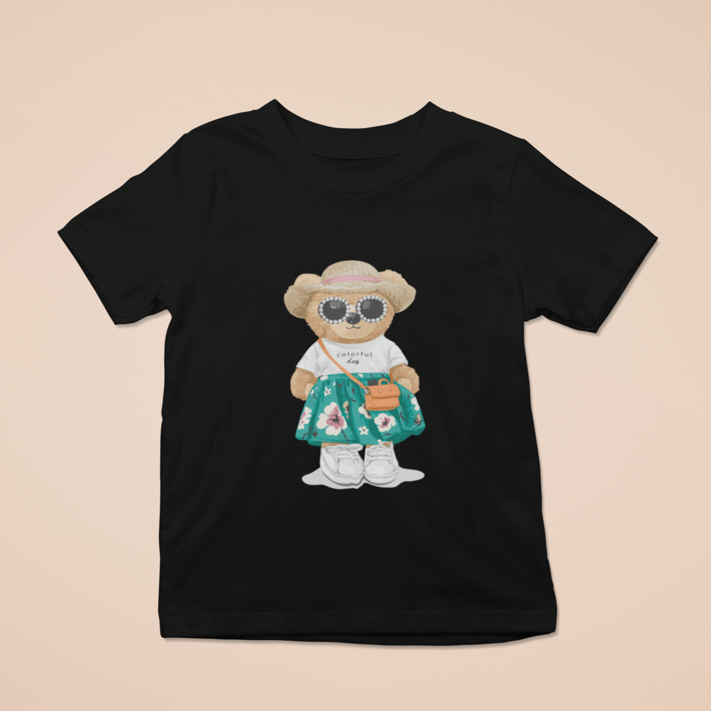 Girl's Sunshine Teddy Printed T-shirt