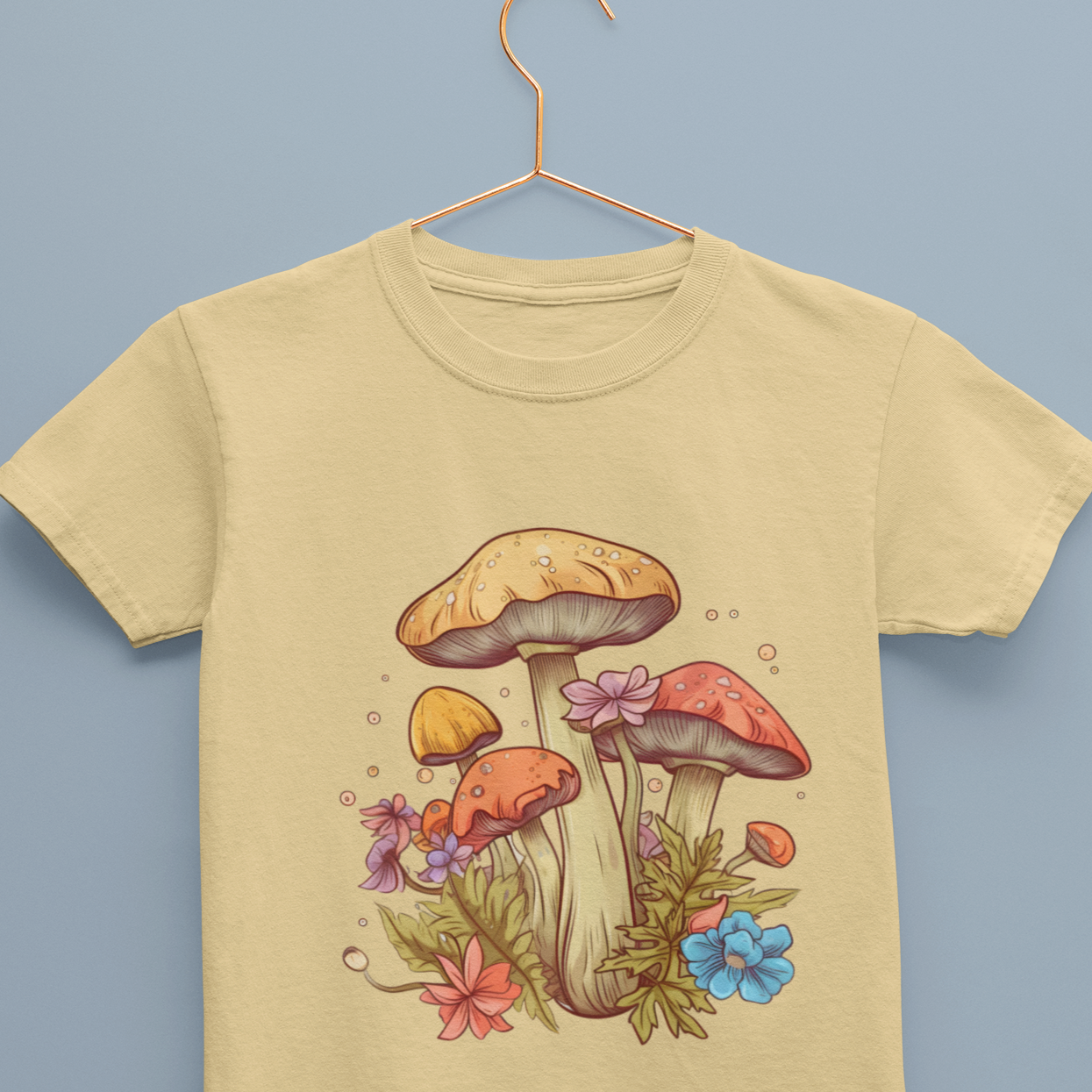 Girl’s Mushroom Printed T-shirt