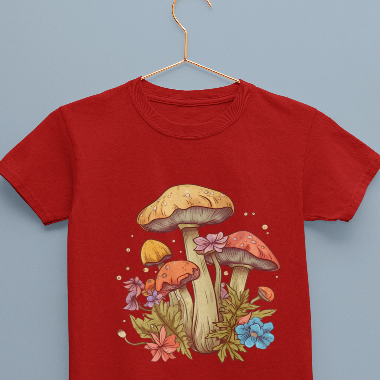 Girl’s Mushroom Printed T-shirt