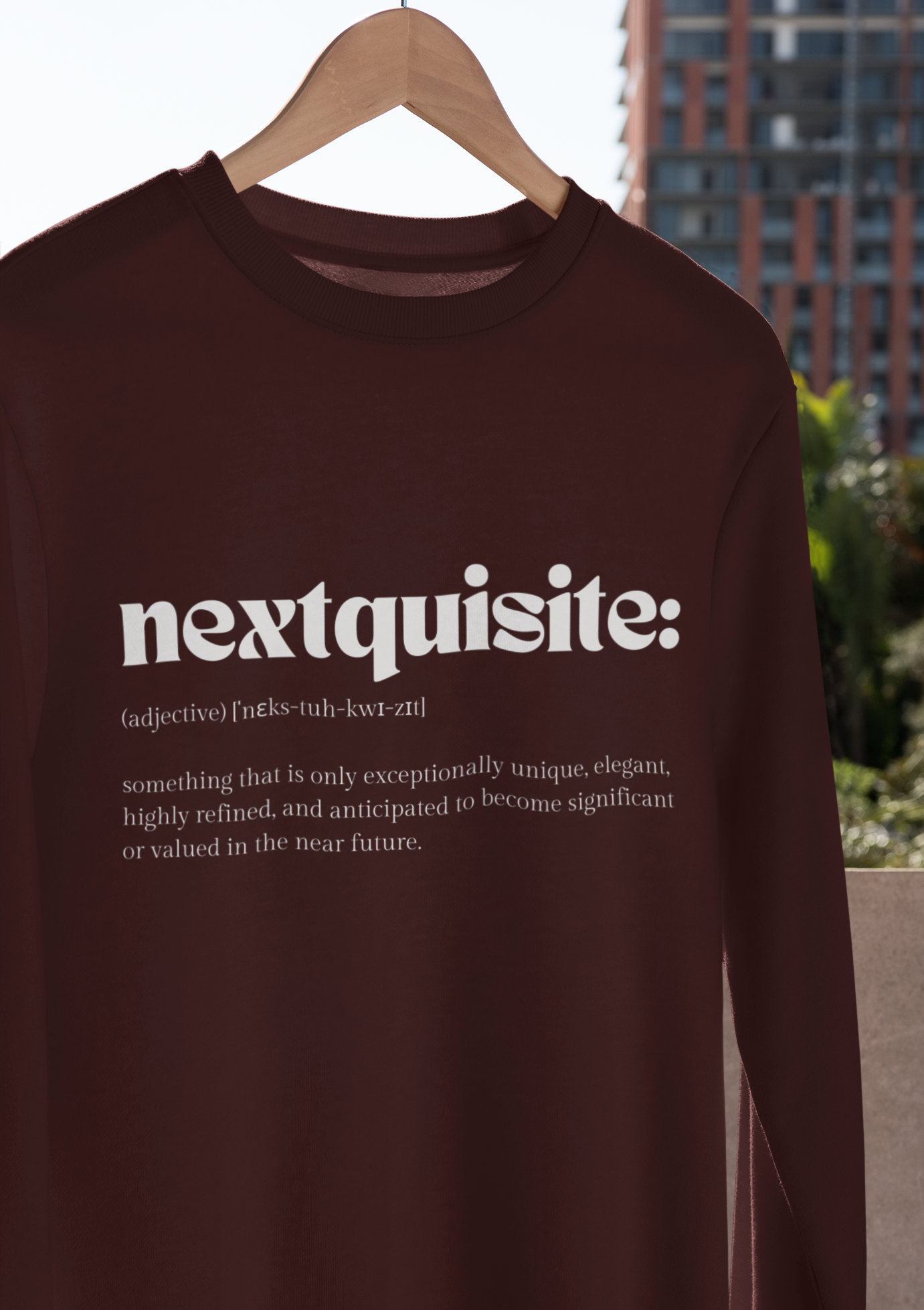 Women's Maroon Regular Fit Sweatshirt