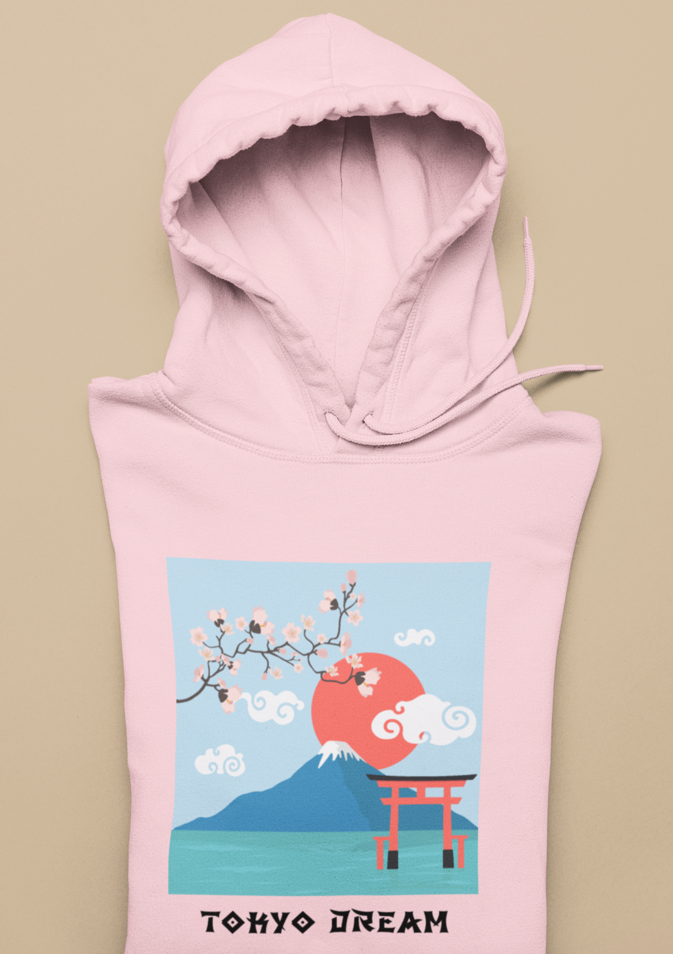 Girl’s Japan Printed Hooded Sweatshirt