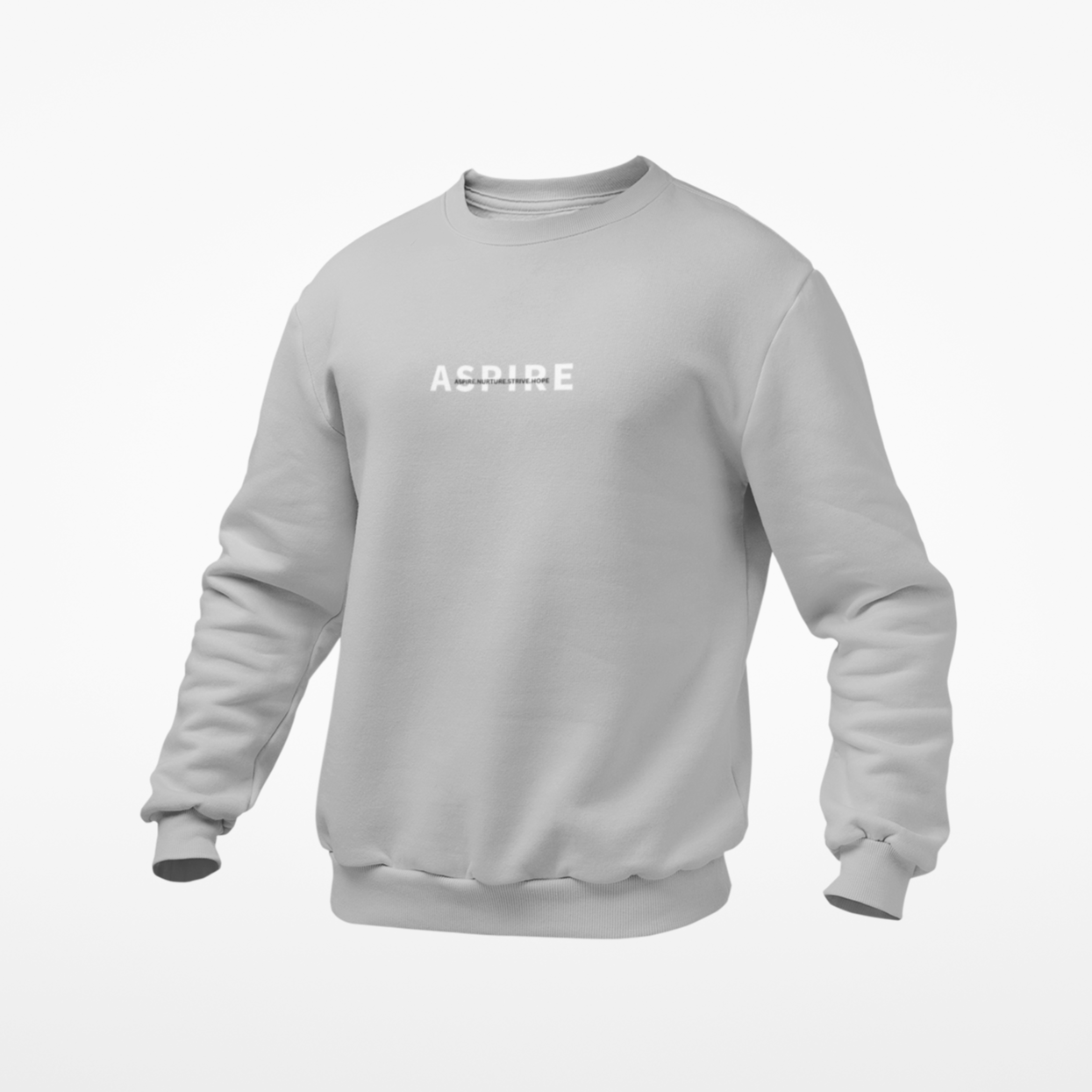 Men's Grey Regular Fit Sweatshirt-ASPIRE