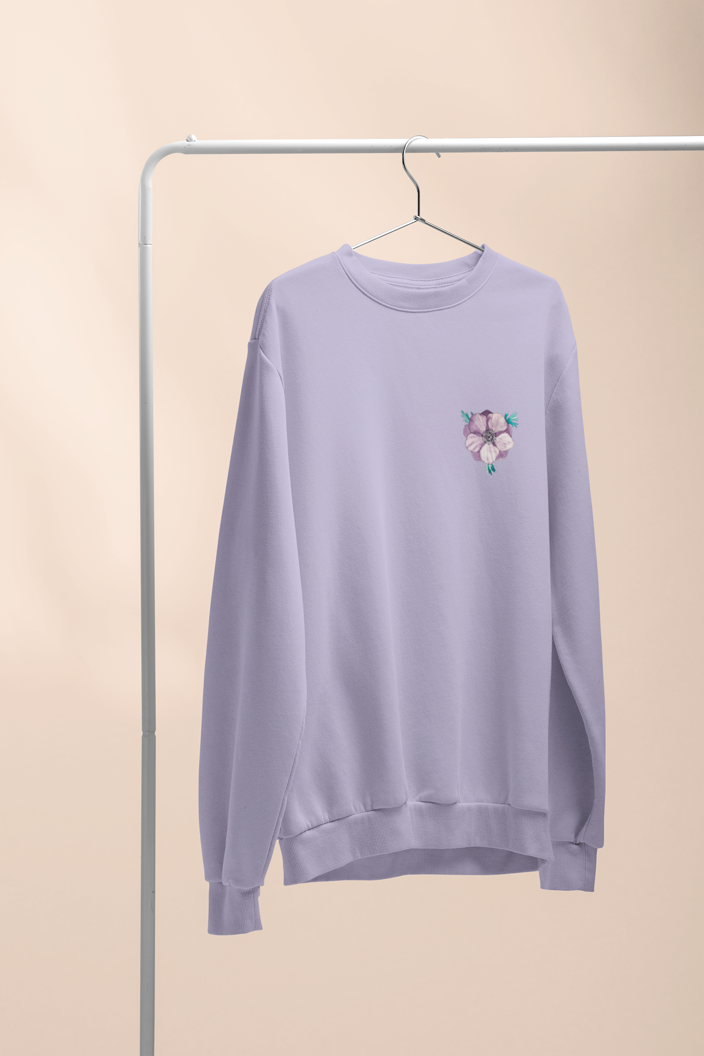 Women's Lavender Regular Fit Sweatshirt