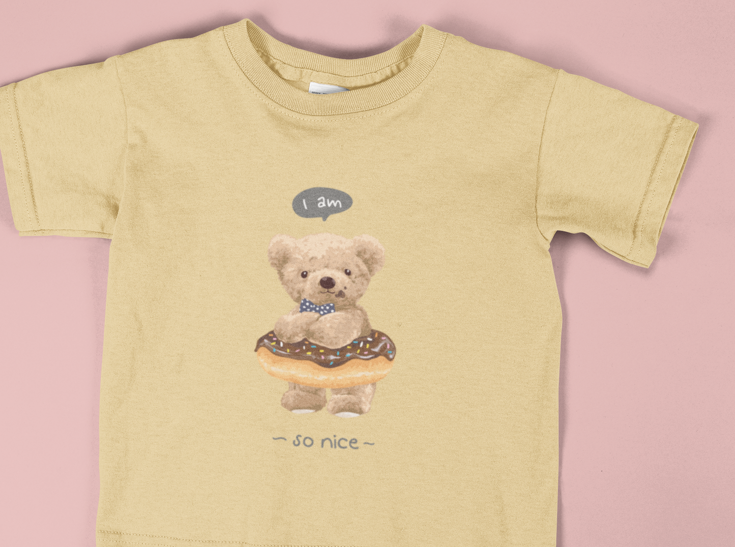 Girl's Donut Teddy Printed T-shirt