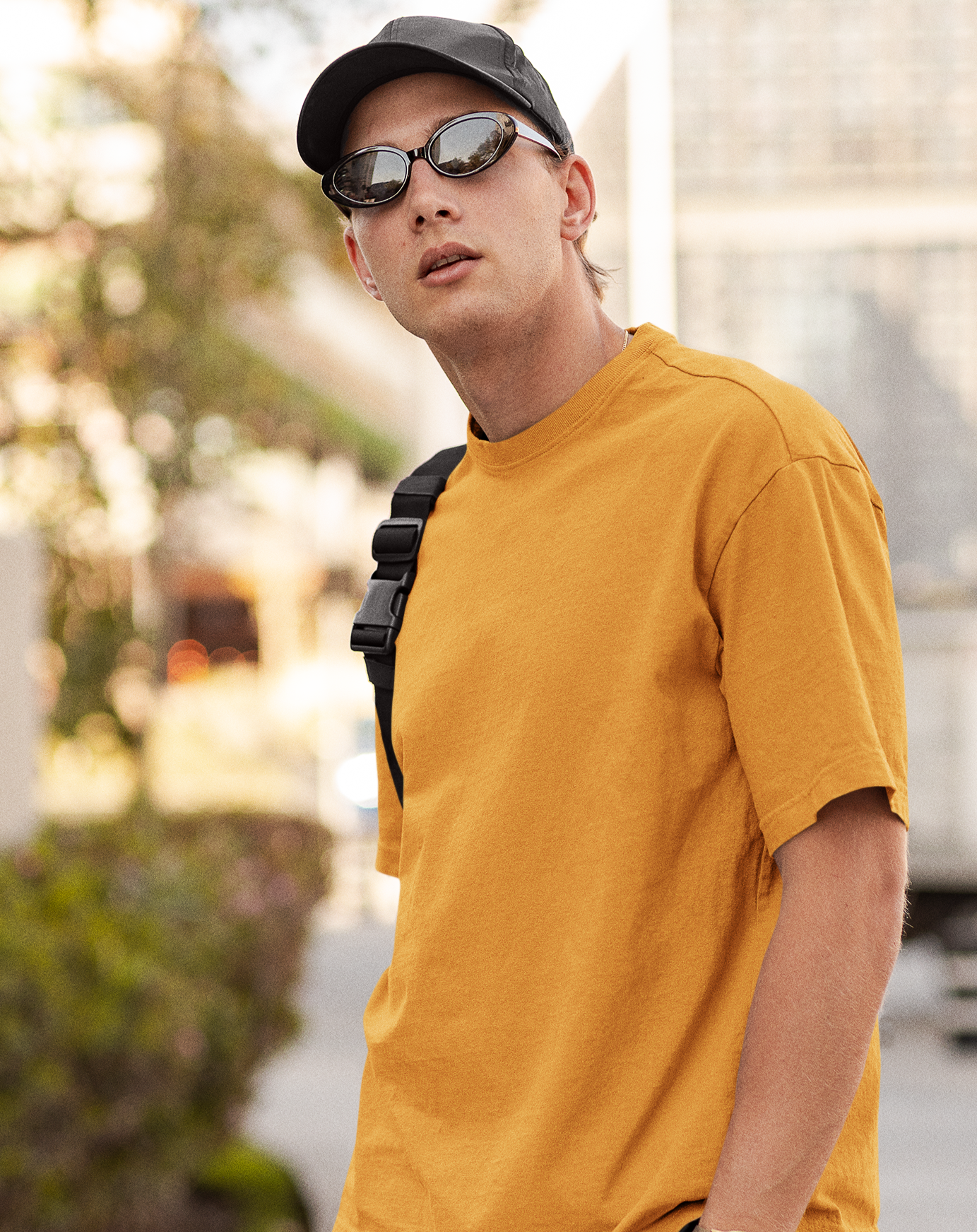 Unisex Golden Yellow Oversized T-shirt