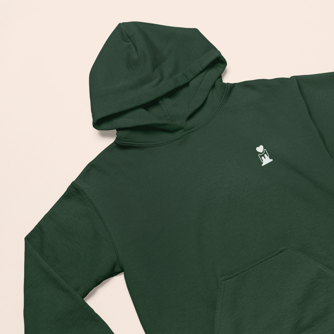 Women's Green Regular Fit Hoodie