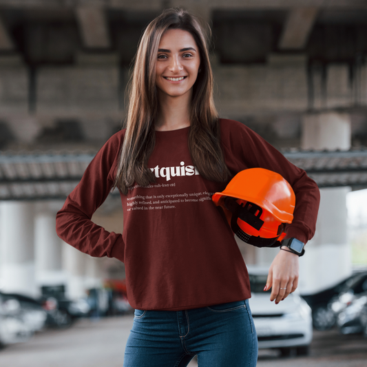 Women's Maroon Regular Fit Sweatshirt