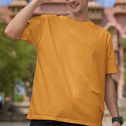 Unisex Golden Yellow Oversized T-shirt